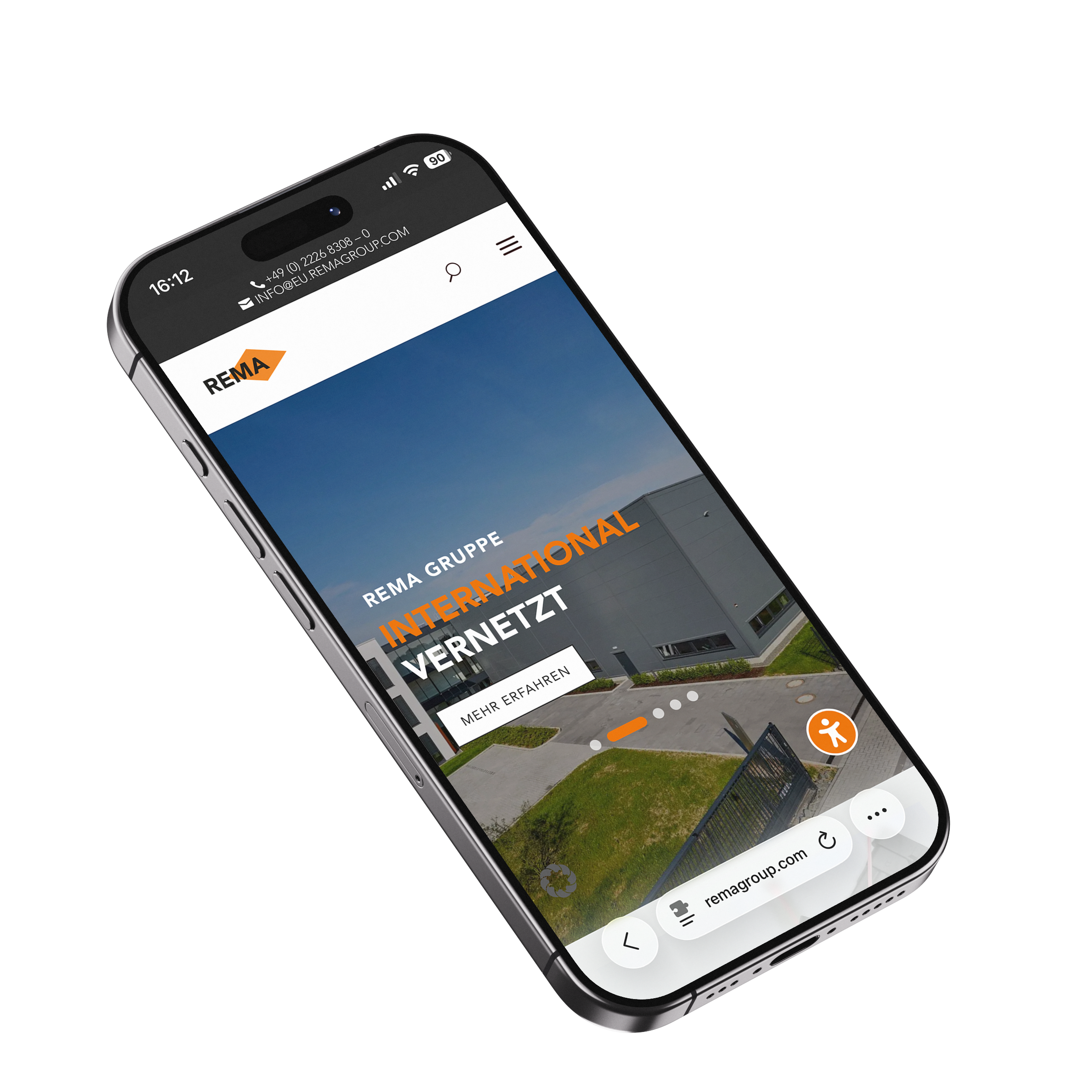 Webdesign Referenz REMA Gruppe – Website Relaunch
