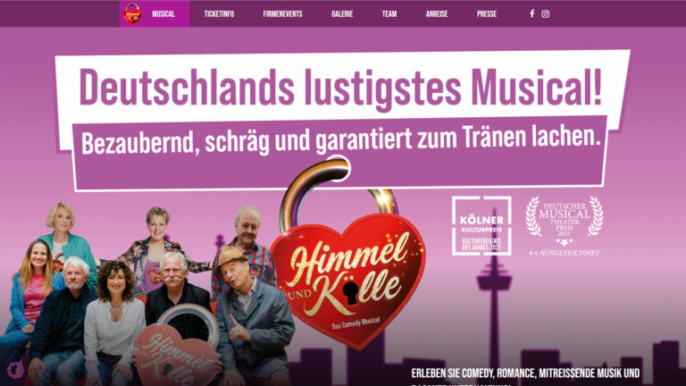 Himmel & Kölle Website vor dem Relaunch
