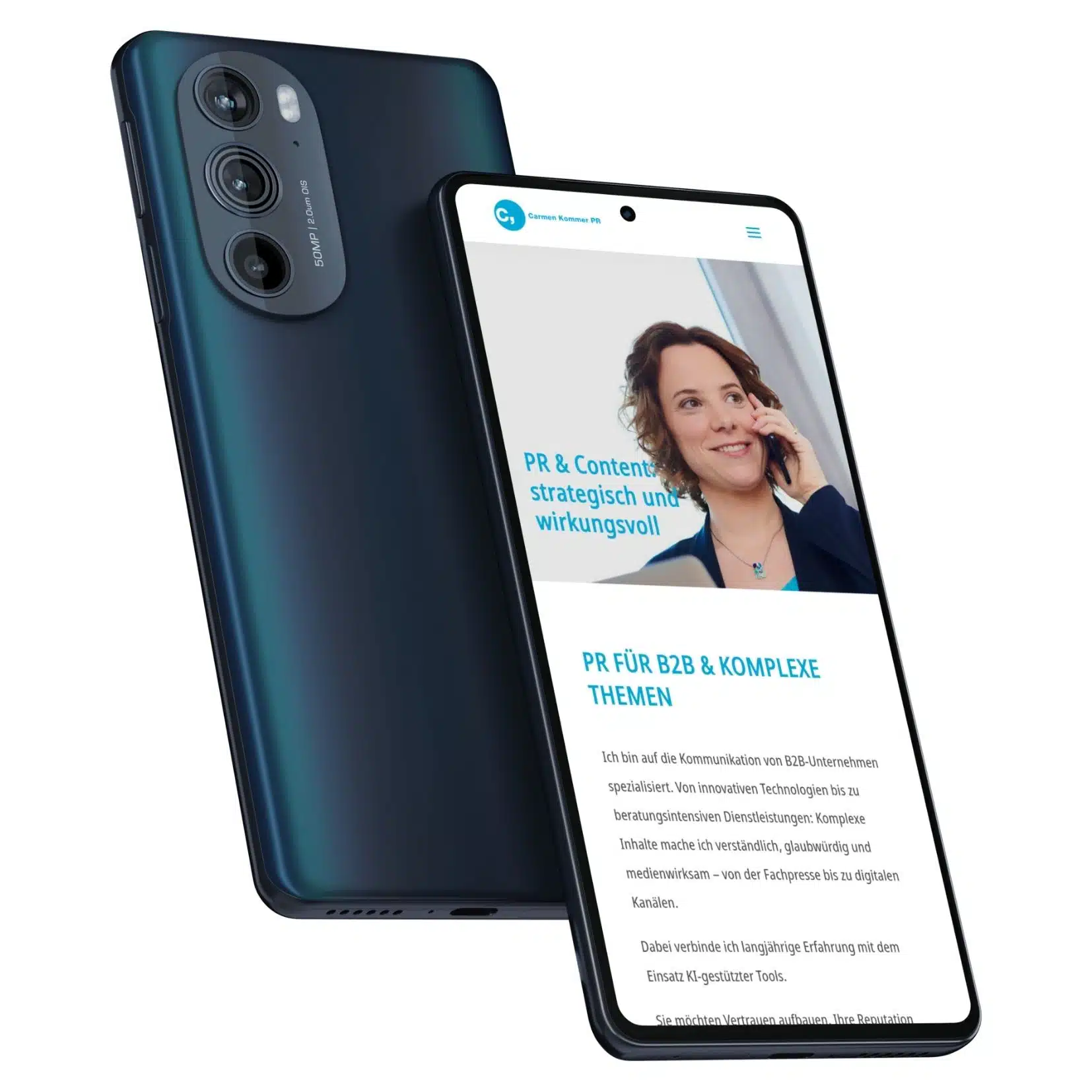 Webdesign Köln Referenz Carmen Kommer PR