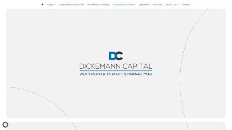 Dickemann Capital Website nach dem Relaunch