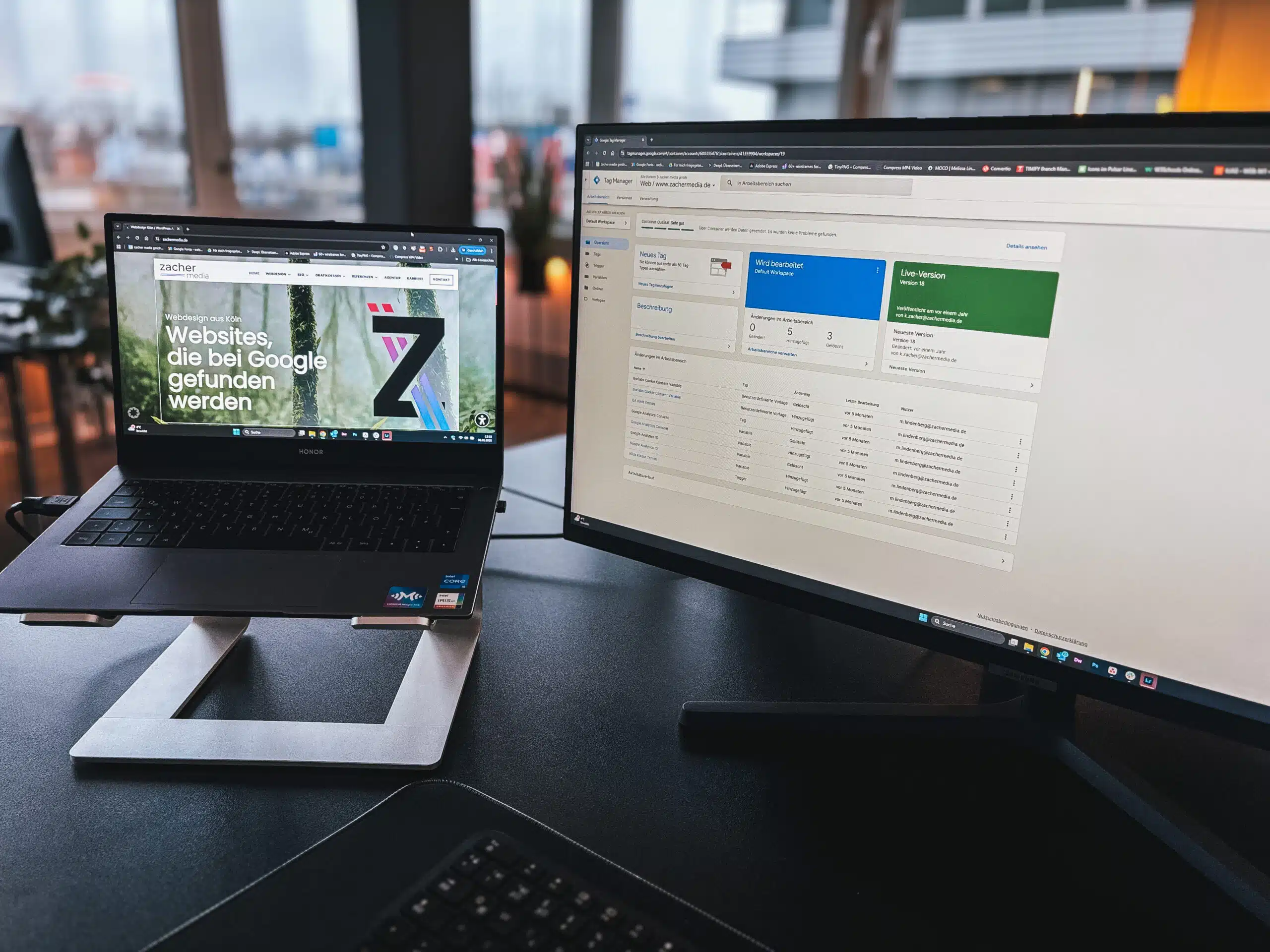 Webdesign Agentur aus Düsseldorf | Seo koeln screen mit tagmanager scaled.jpg